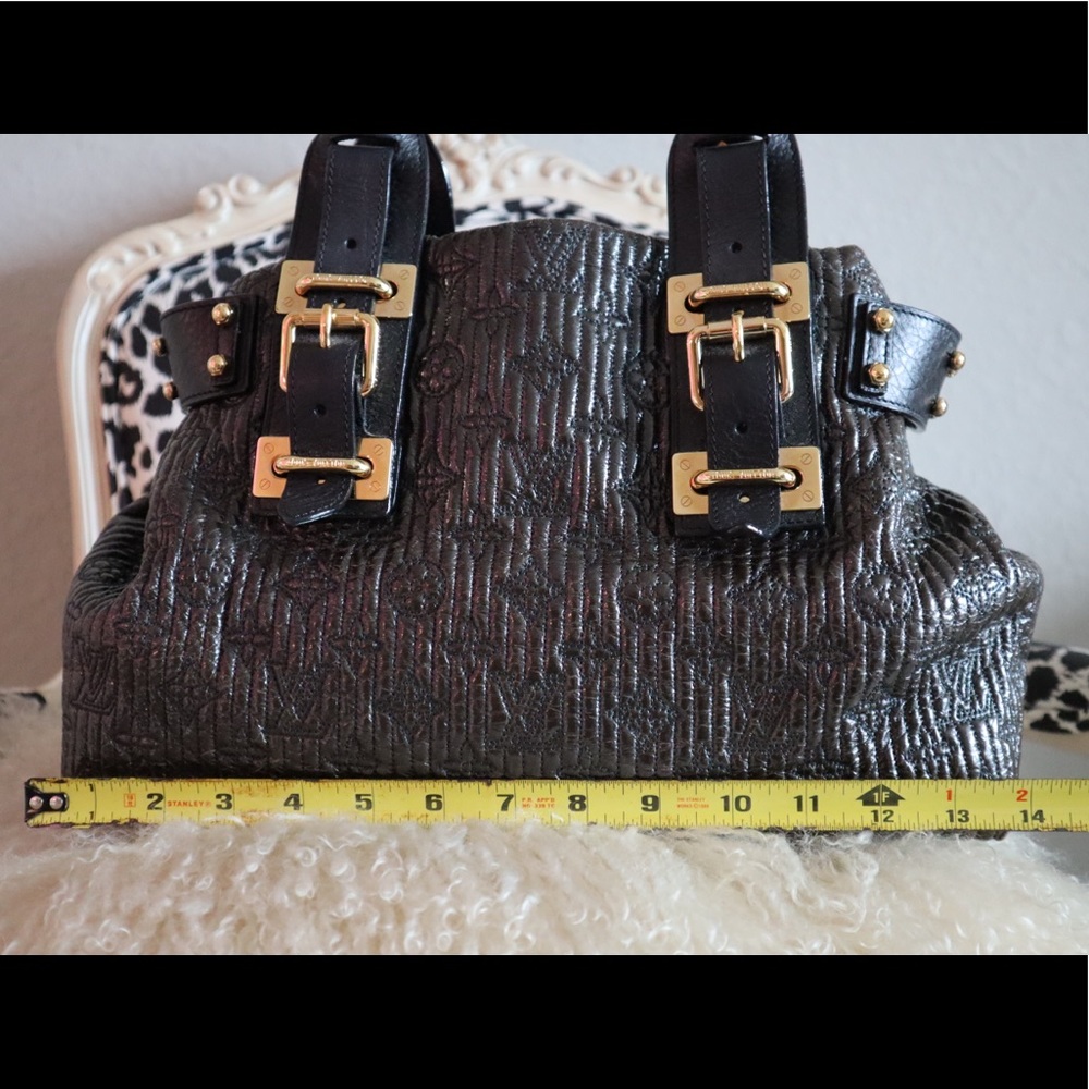 Louis Vuitton Biker Mono Motard Lambskin Limited  Noir Satchel - Picture 14 of 16